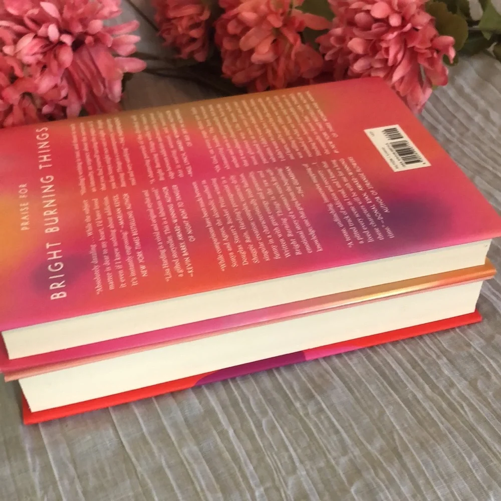 BRIGHT BURNING THINGS & MRS EVERYTHING lot of 2 hardcovers novels books